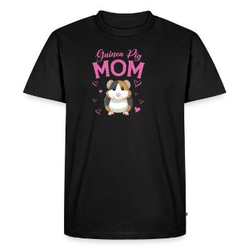 Cochon d’Inde Maman Drôle de cadeau Cochon d’Inde - T-shirt Premium bio Homme - noir - Devant - Nico (187cm)