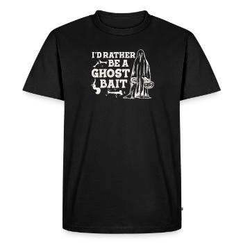 Humour amusant de chasse aux fantômes pour un appât fantôme - T-shirt Premium bio Homme - noir - Devant - Nico (187cm)