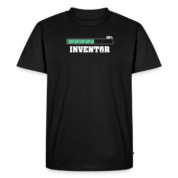 Future Inventor Funny Invention Lover Innovation - T-shirt Premium bio Homme - noir - Devant - Nico (187cm)