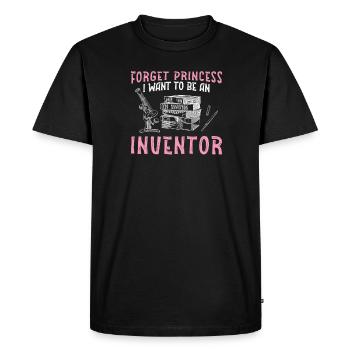 Oubliez Princess Funny Invention Lover pour un avenir - T-shirt Premium bio Homme - noir - Devant - Nico (187cm)