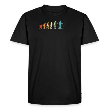 Ski Evolution Skiers Cadeau Sports d’hiver - T-shirt Premium bio Homme - noir - Devant - Nico (187cm)