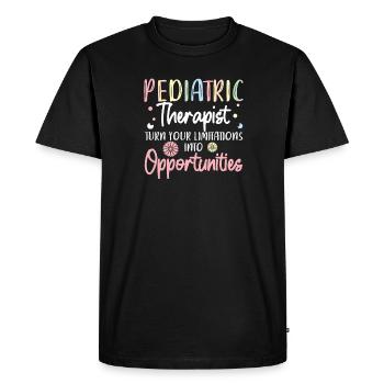 Limites des possibilités de pédiatrie - T-shirt Premium bio Homme - noir - Devant - Nico (187cm)