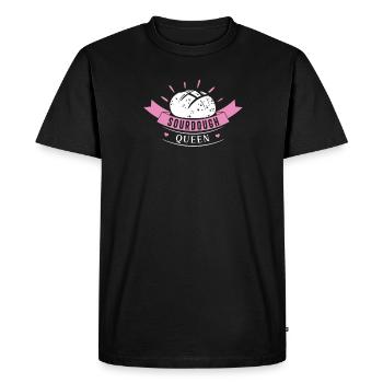 Reine au levain Drôle de cuisson au levain pour - T-shirt Premium bio Homme - noir - Devant - Nico (187cm)