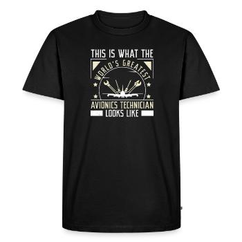 Fantastic, this is what the world's best - Men's Premium Organic T-Shirt - black - Front - Nico (187cm)