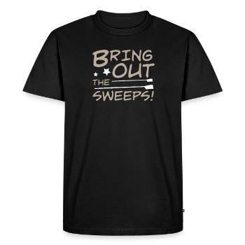 Drôle Sortez les balayages Aviron Humour pour l’aviron - T-shirt Premium bio Homme - noir - Devant - Nico (187cm)