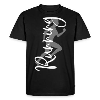 Running Sport Woman Runner Running Running Jogging - Men's Premium Organic T-Shirt - black - Front - Nico (187cm)