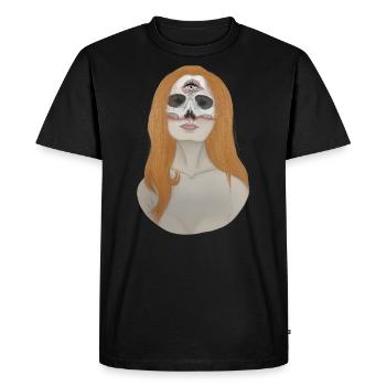 troisième oeil - T-shirt Premium bio Homme - noir - Devant - Nico (187cm)