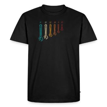 Mécanicien artisan de bière cadeau bricolage - T-shirt Premium bio Homme - noir - Devant - Nico (187cm)