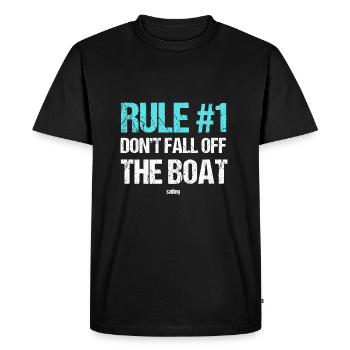 Sailing Sailing Ship Boat Ship Sailing Trip Water - Men's Premium Organic T-Shirt - black - Front - Nico (187cm)