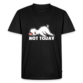 Not today - Tired and lazy - Lamb - Sheep - Men's Premium Organic T-Shirt - black - Front - Nico (187cm)