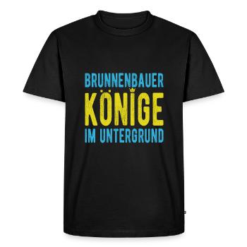 Un constructeur de puits dit que les rois sont des puits souterrains - T-shirt Premium bio Homme - noir - Devant - Nico (187cm)