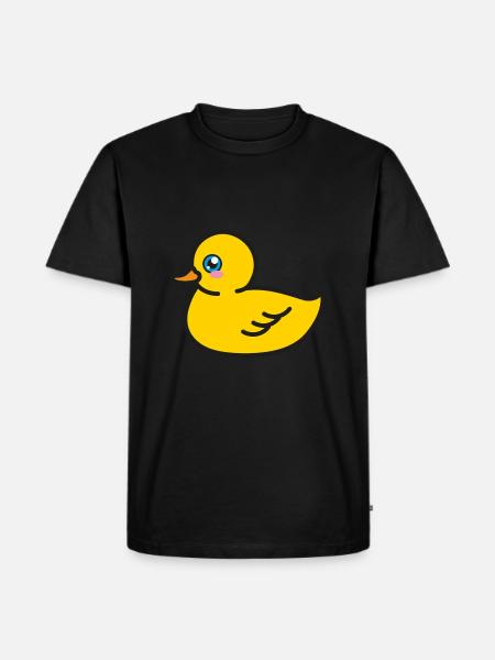 Duck Sweet Cartoon - Men's Premium Organic T-Shirt - black