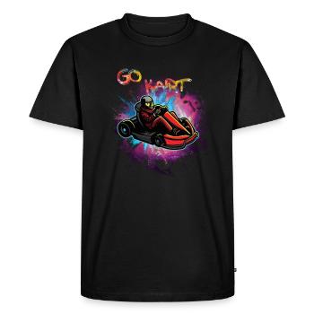 Go-Kart for racers Gift Go Kart - Men's Premium Organic T-Shirt - black - Front - Nico (187cm)