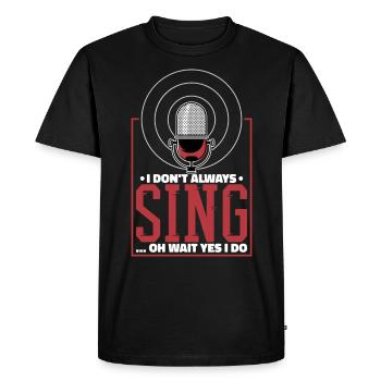 Musicians Singing Singing Singer melody Gift - Men's Premium Organic T-Shirt - black - Front - Nico (187cm)