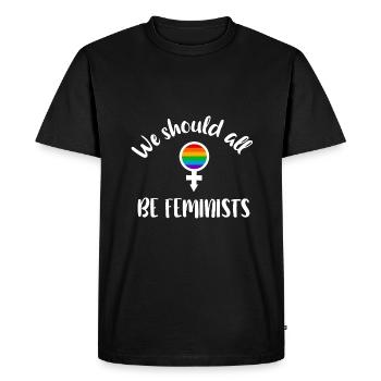 Égalité - T-shirt Premium bio Homme - noir - Devant - Nico (187cm)