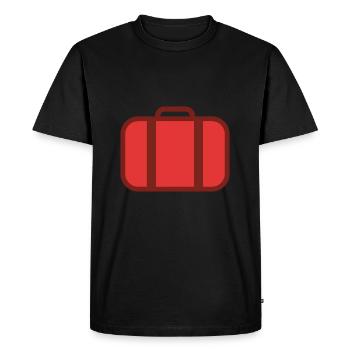 Valises de voyage - T-shirt Premium bio Homme - noir - Devant - Nico (187cm)