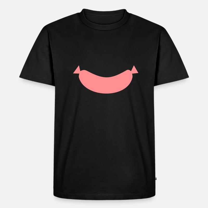 Wurst - Männer Premium Bio T-Shirt - Schwarz