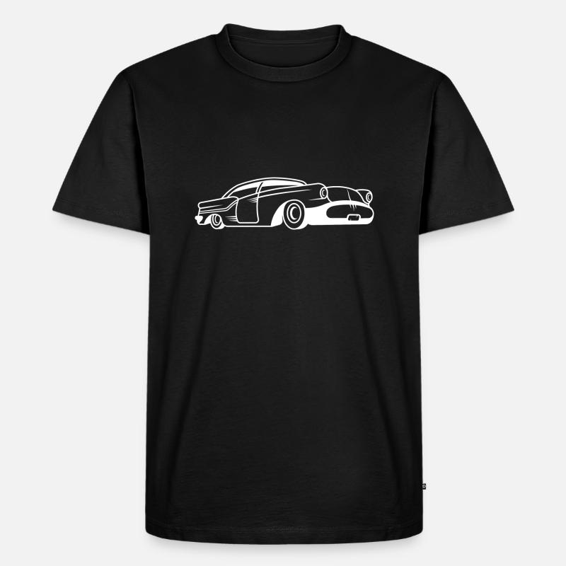 Oldtimer - Männer Premium Bio T-Shirt - Schwarz