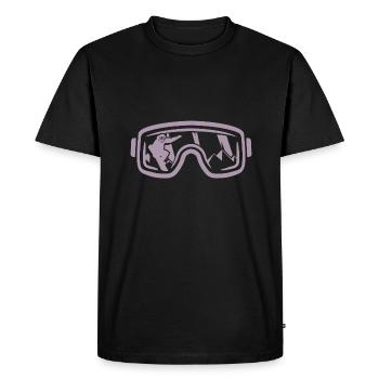 Magie hivernale sur le snowboard : - T-shirt Premium bio Homme - noir - Devant - Nico (187cm)