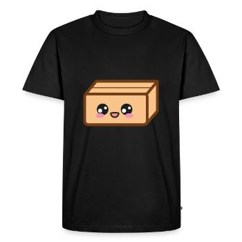 Emballage emballage déménagement - T-shirt Premium bio Homme - noir - Devant - Nico (187cm)