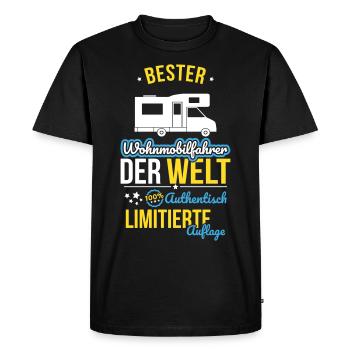 Best motorhome driver in the world - 100% Authentic - Men's Premium Organic T-Shirt - black - Front - Nico (187cm)