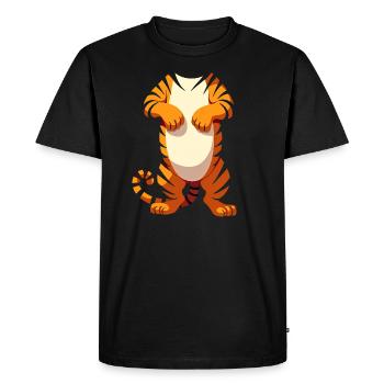 Costume de tigre Carnaval Costume de tigre Carnaval - T-shirt Premium bio Homme - noir - Devant - Nico (187cm)