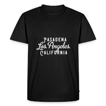 Pasadena Los Angeles Californie - T-shirt Premium bio Homme - noir - Devant - Nico (187cm)