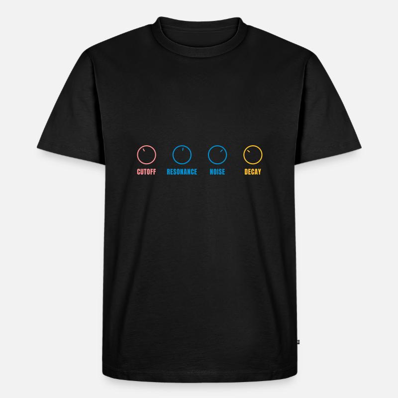 Synthesizer Drehknöpfe - Männer Premium Bio T-Shirt - Schwarz