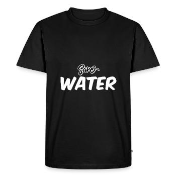 Économiser de l’eau - T-shirt Premium bio Homme - noir - Devant - Nico (187cm)