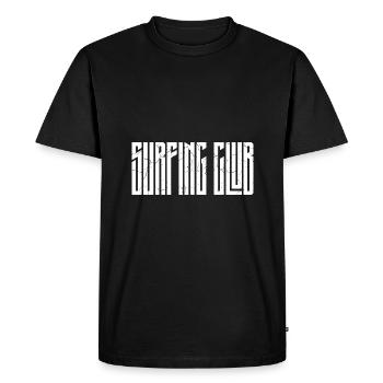Club de surf - T-shirt Premium bio Homme - noir - Devant - Nico (187cm)