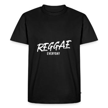 Reggae au quotidien - T-shirt Premium bio Homme - noir - Devant - Nico (187cm)