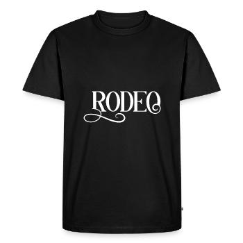 Rodéo - T-shirt Premium bio Homme - noir - Devant - Nico (187cm)
