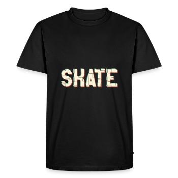 Skate - Men's Premium Organic T-Shirt - black - Front - Nico (187cm)