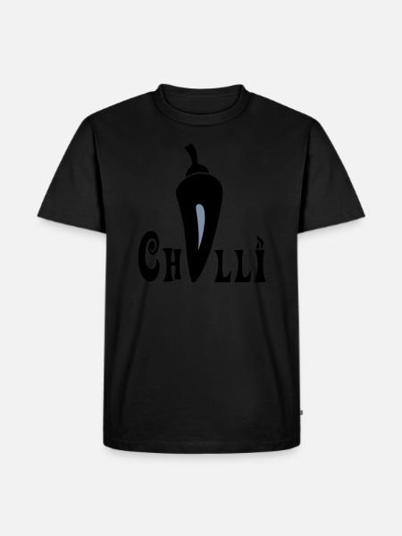 Chilli - Männer Premium Bio T-Shirt - Schwarz