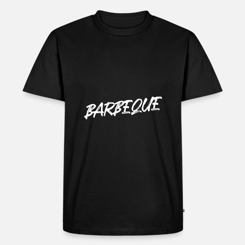Barbeque - Männer Premium Bio T-Shirt - Schwarz