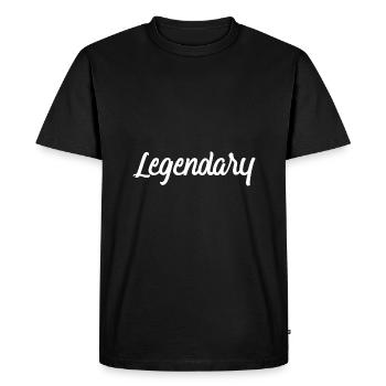 Legendary - Men's Premium Organic T-Shirt - black - Front - Nico (187cm)