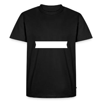 Bannière - T-shirt Premium bio Homme - noir - Devant - Nico (187cm)