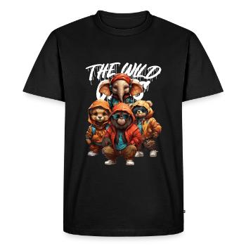 The Wild Ones - Tierisch wilde Hip Hop Party - T-shirt Premium bio Homme - noir - Devant - Nico (187cm)