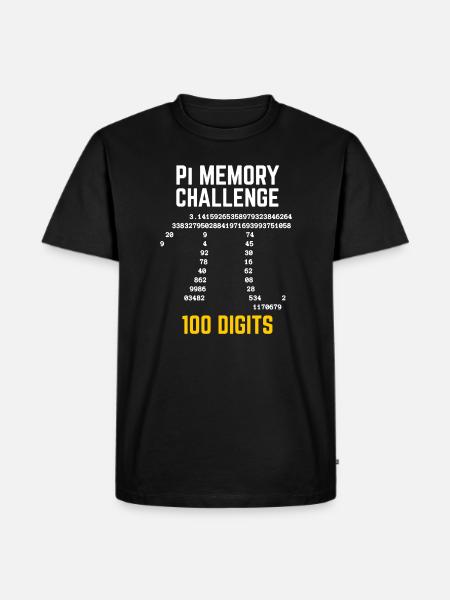 Pi Day T-Shirt - Männer Premium Bio T-Shirt - Schwarz