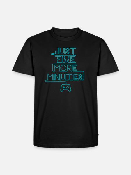 Only 5 minutes left .. - Men's Premium Organic T-Shirt - black