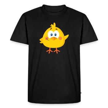 Petit poussin - T-shirt Premium bio Homme - noir - Devant - Nico (187cm)