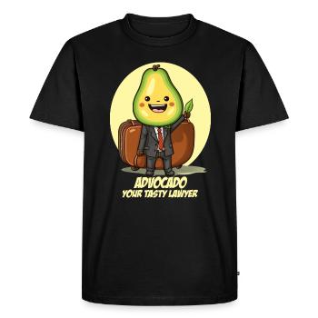 Drôle D’avocat Advocado Avocat - T-shirt Premium bio Homme - noir - Devant - Nico (187cm)