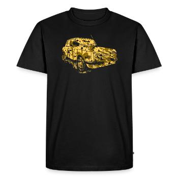 Voiture de la RDA / Voiture de collection - T-shirt Premium bio Homme - noir - Devant - Nico (187cm)