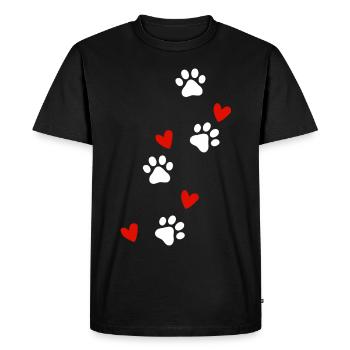 dogs lover - T-shirt Premium bio Homme - noir - Devant - Nico (187cm)