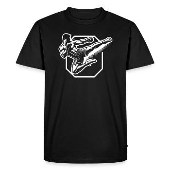 Kickboxing - Men's Premium Organic T-Shirt - black - Front - Nico (187cm)