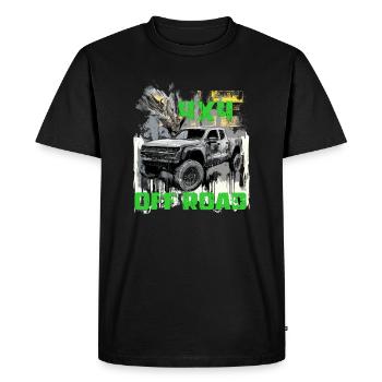 4x4 Offroad Pickup Pick-up Voiture américaine - T-shirt Premium bio Homme - noir - Devant - Nico (187cm)