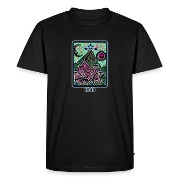 Journée à vélo Hoffmann LSD Acid Trip Psychedelic - T-shirt Premium bio Homme - noir - Devant - Nico (187cm)