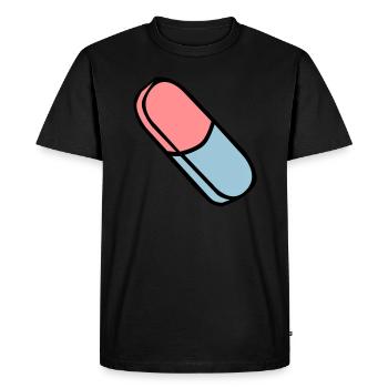 Gomme à effacer gomme gomme - T-shirt Premium bio Homme - noir - Devant - Nico (187cm)
