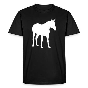 Cheval chevaux chevaux - T-shirt Premium bio Homme - noir - Devant - Nico (187cm)
