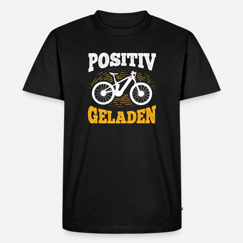 Ebike - Männer Premium Bio T-Shirt - Schwarz